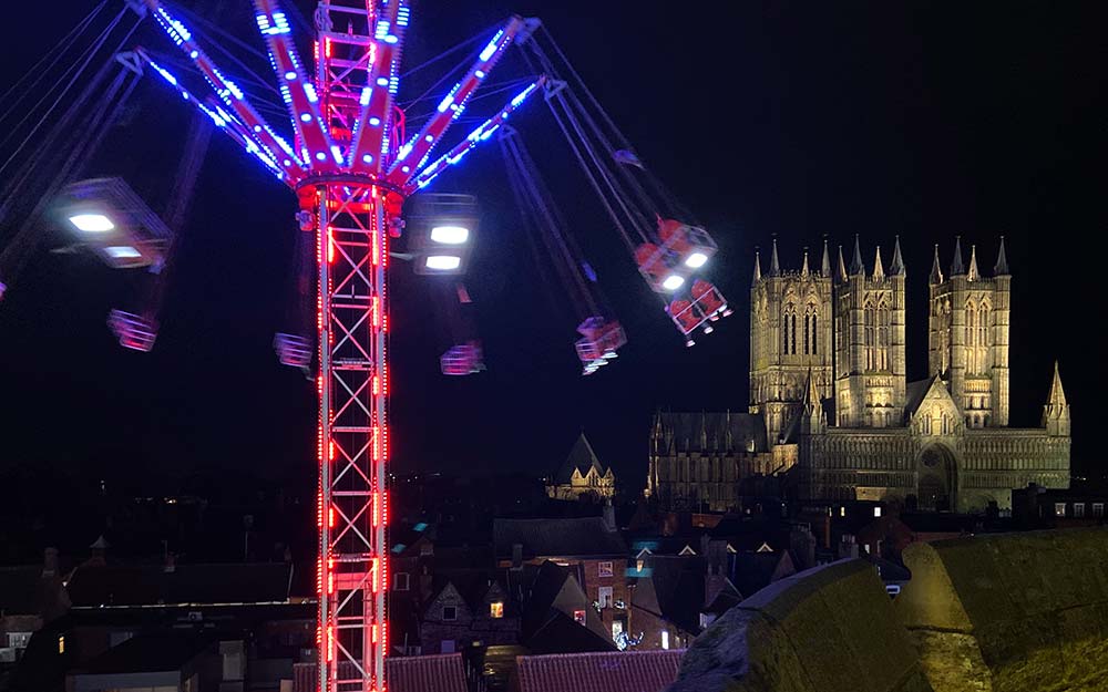The Lincoln Christmas Market - Cathedral backdrop
